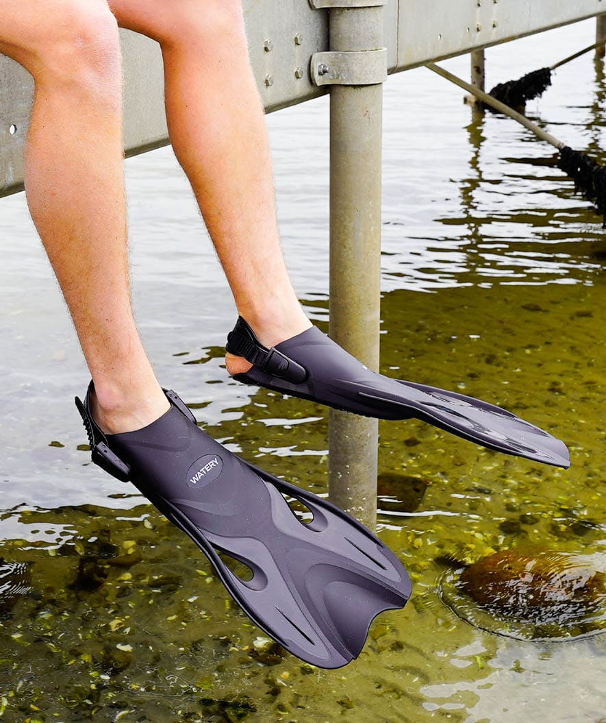 Watery lyhyet uimaräpylät - Fisher - Musta
