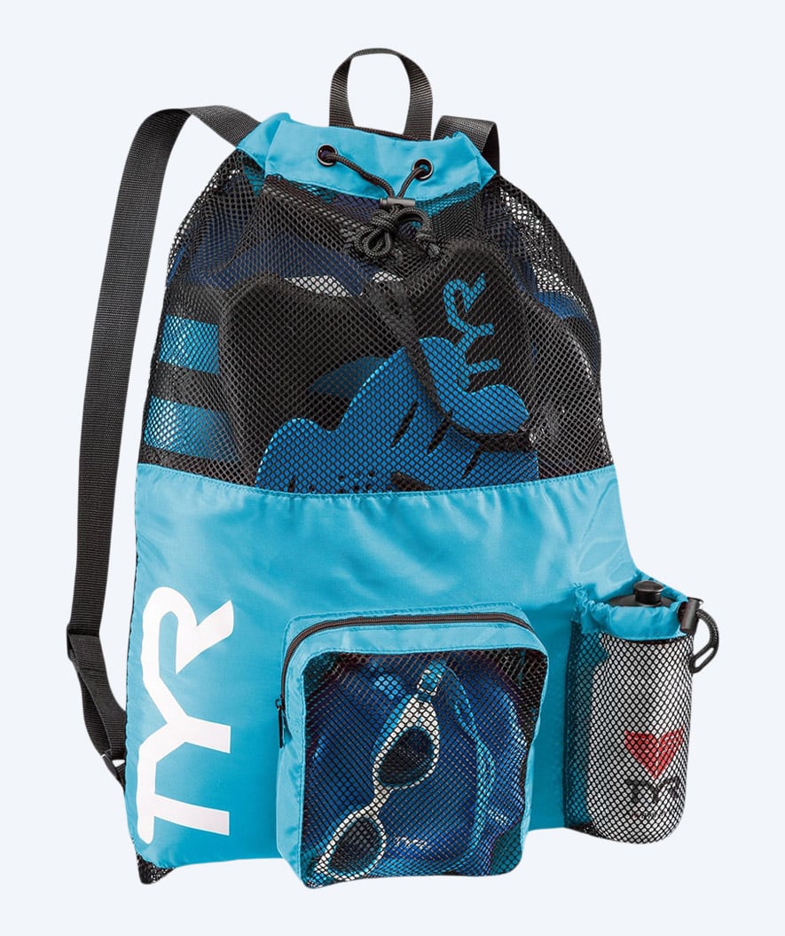 TYR verkkokassi - Big Mesh Mummy 40L - Vaaleansininen