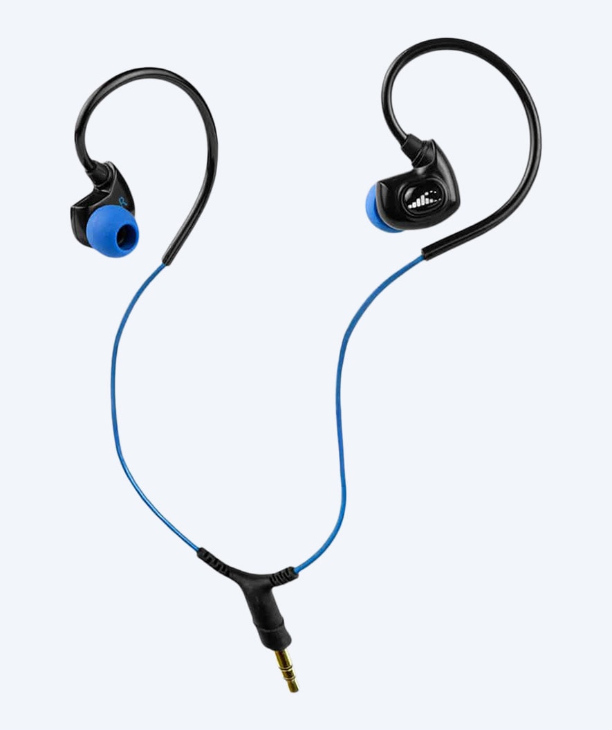 H2OAudio vedenkestävät kuulokkeet - Surge SX10 lyhyt naru - Sininen