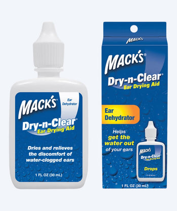 Mack´s korvan kuivaussarja, kun vettä korvassa - Dry-n-clear