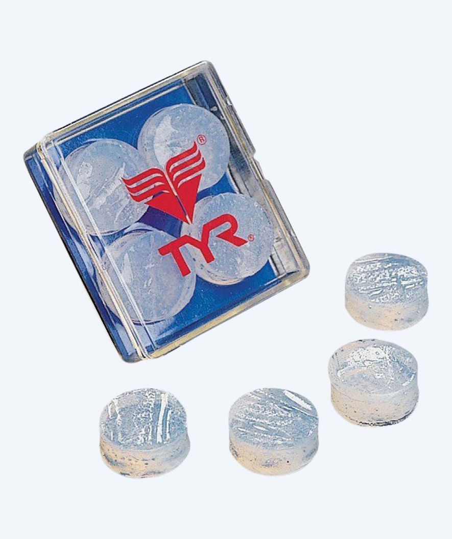 TYR korvatulpat - Soft Moldable 4 kpl - Läpinäkyvä