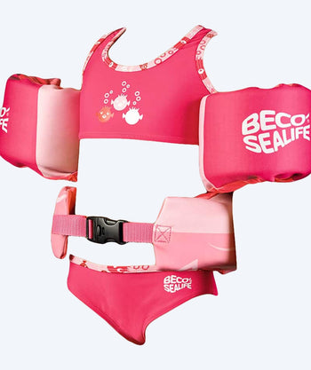 Beco kellukesetti (vyö ja räpylät) lapsille (2-6) - Sealife - Pinkki