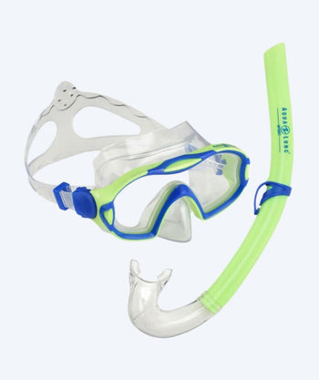 Aqualung Combo snorkkelisetti lapsille (4-8) - Meerkat Combo - Vihreä/sininen