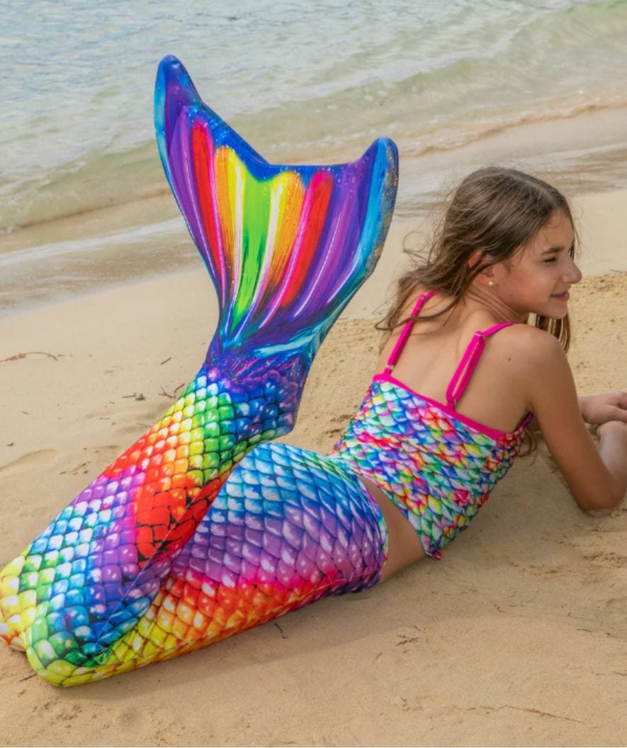Fin Fun merenneidon pyrstö lapsille - Setti - Rainbow Reef