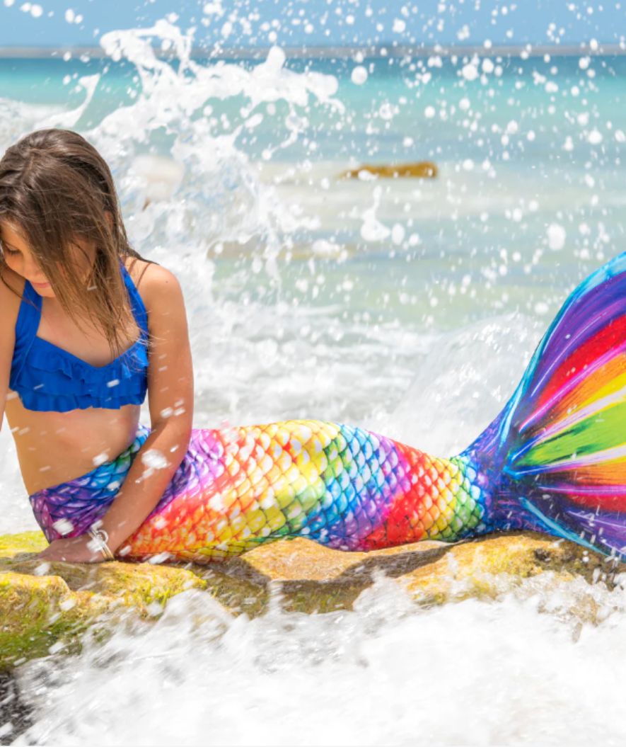 Fin Fun merenneidon pyrstö lapsille - Setti - Rainbow Reef