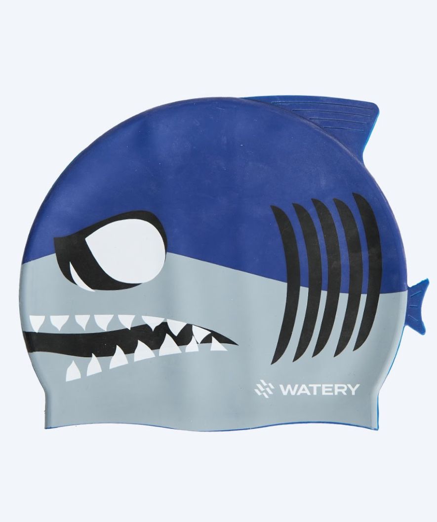 Watery uimalakki lapsille - Dashers - Shark (Sininen/harmaa)