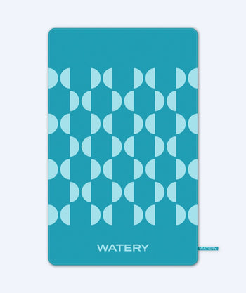 Watery mikrokuitupyyhe (175 x 110 cm) - Rafferty - Ocean Blue
