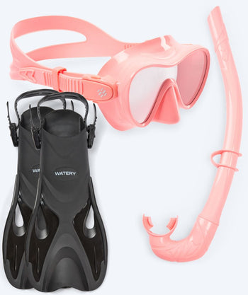 Watery snorkkelisetti lapsille - Fisher/Cliff - Pinkki