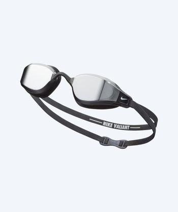 Nike Elite-uimalasit - Valiant Mirror - Musta/hopea