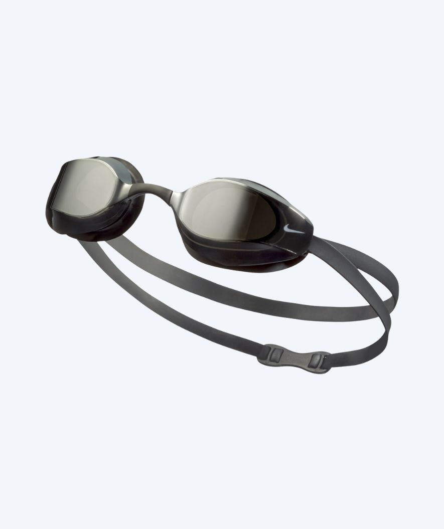 Nike Elite-uimalasit - Vapor Mirror - Harmaa/hopea