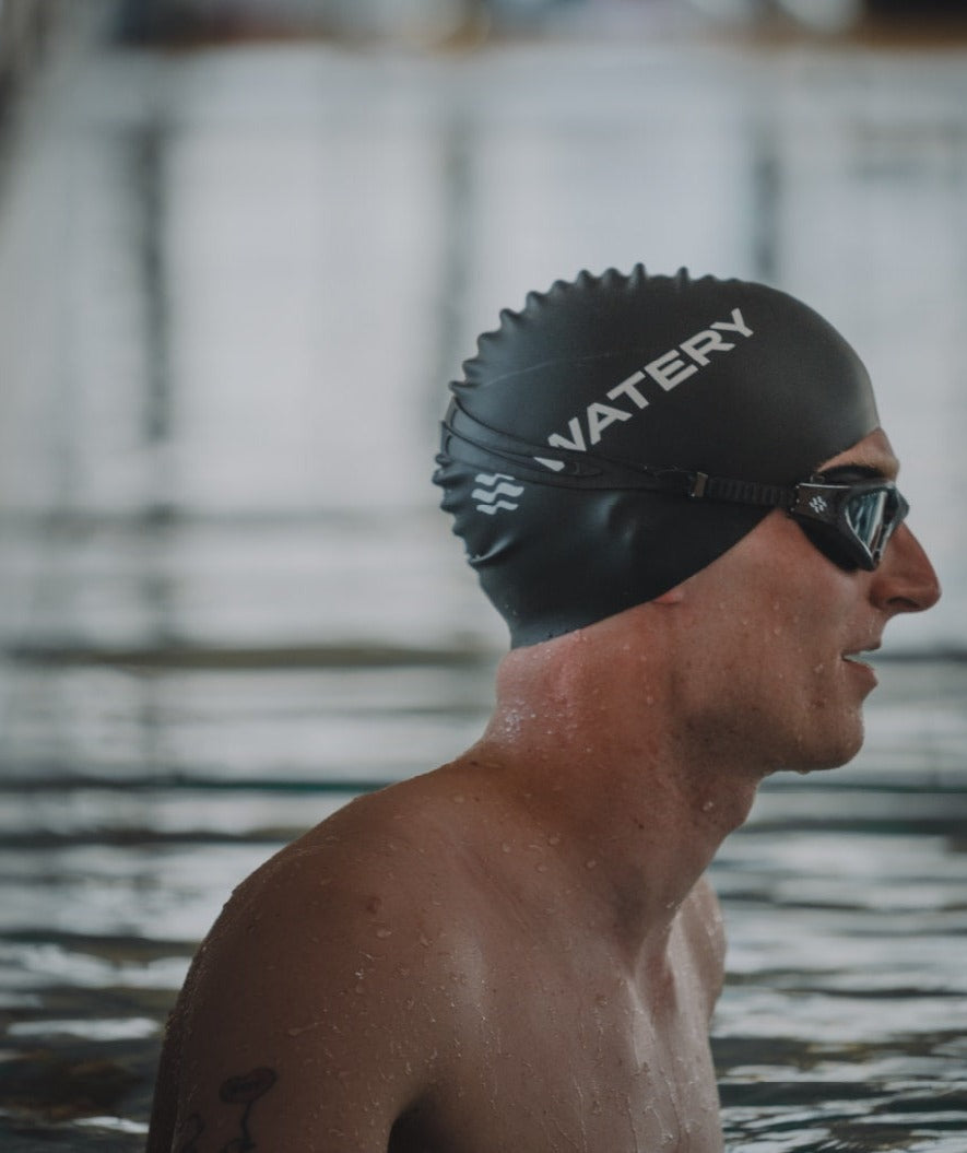 Watery uimalasit kuntoiluun - Raven Active - Musta/punainen 1.0