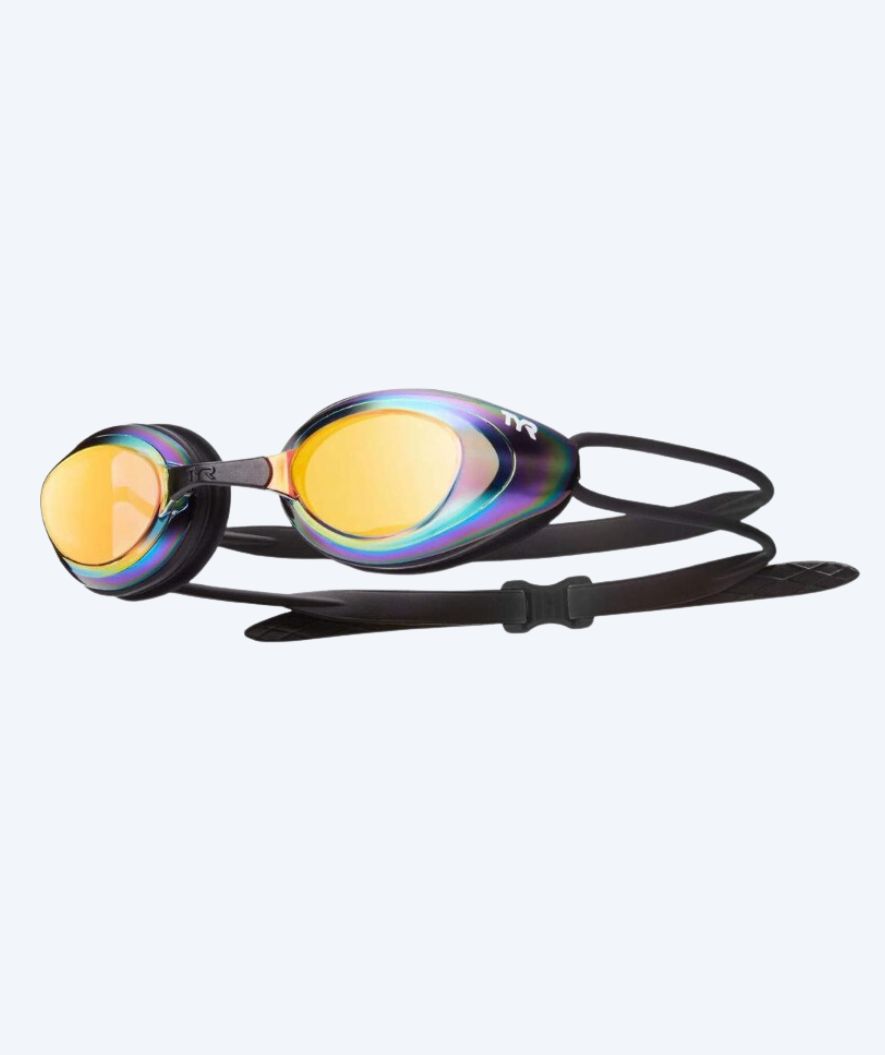 TYR uimalasit kuntoiluun - Blackhawk Racing Mirrored - Musta/kulta