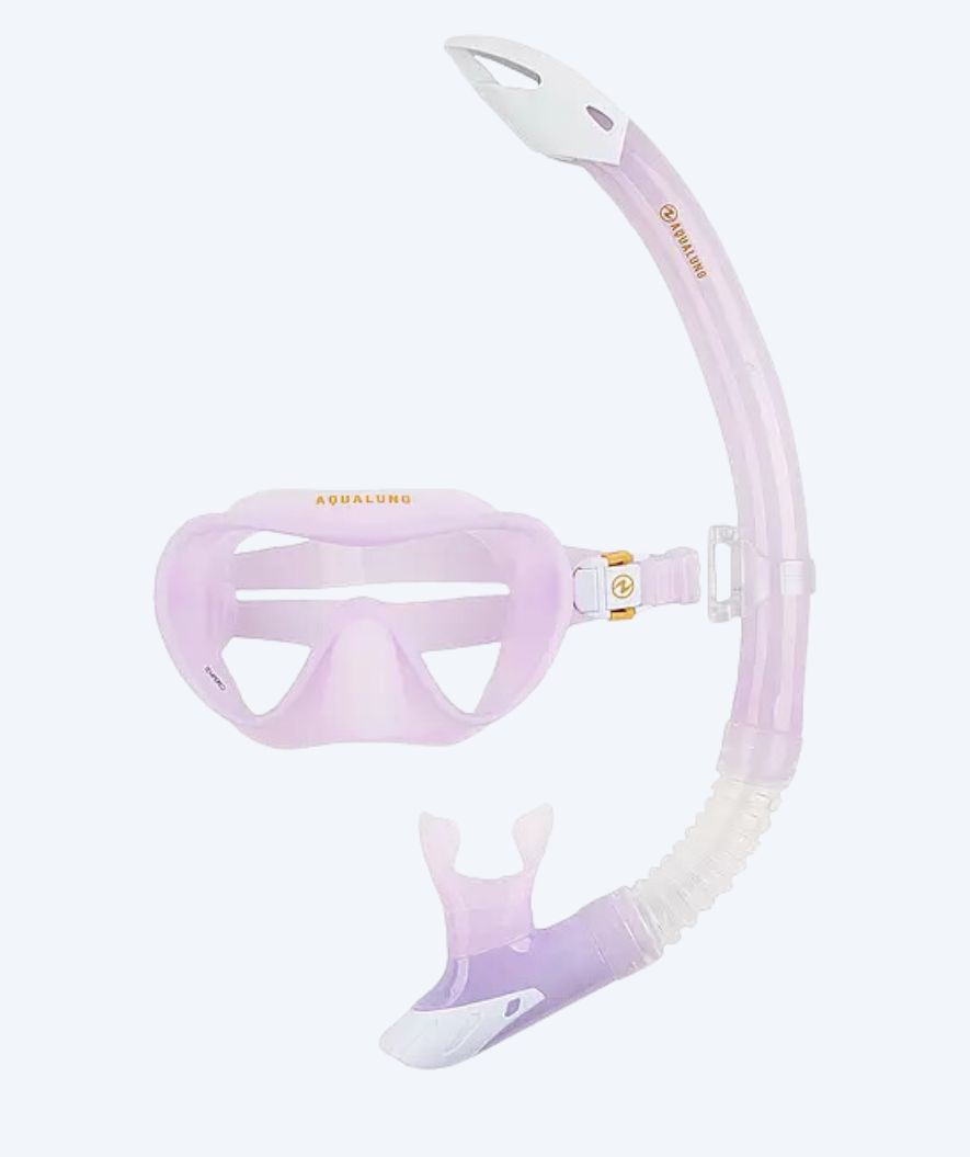 Aqualung Combo snorkkelisetti aikuisille - Nabul - Violetti/valkoinen