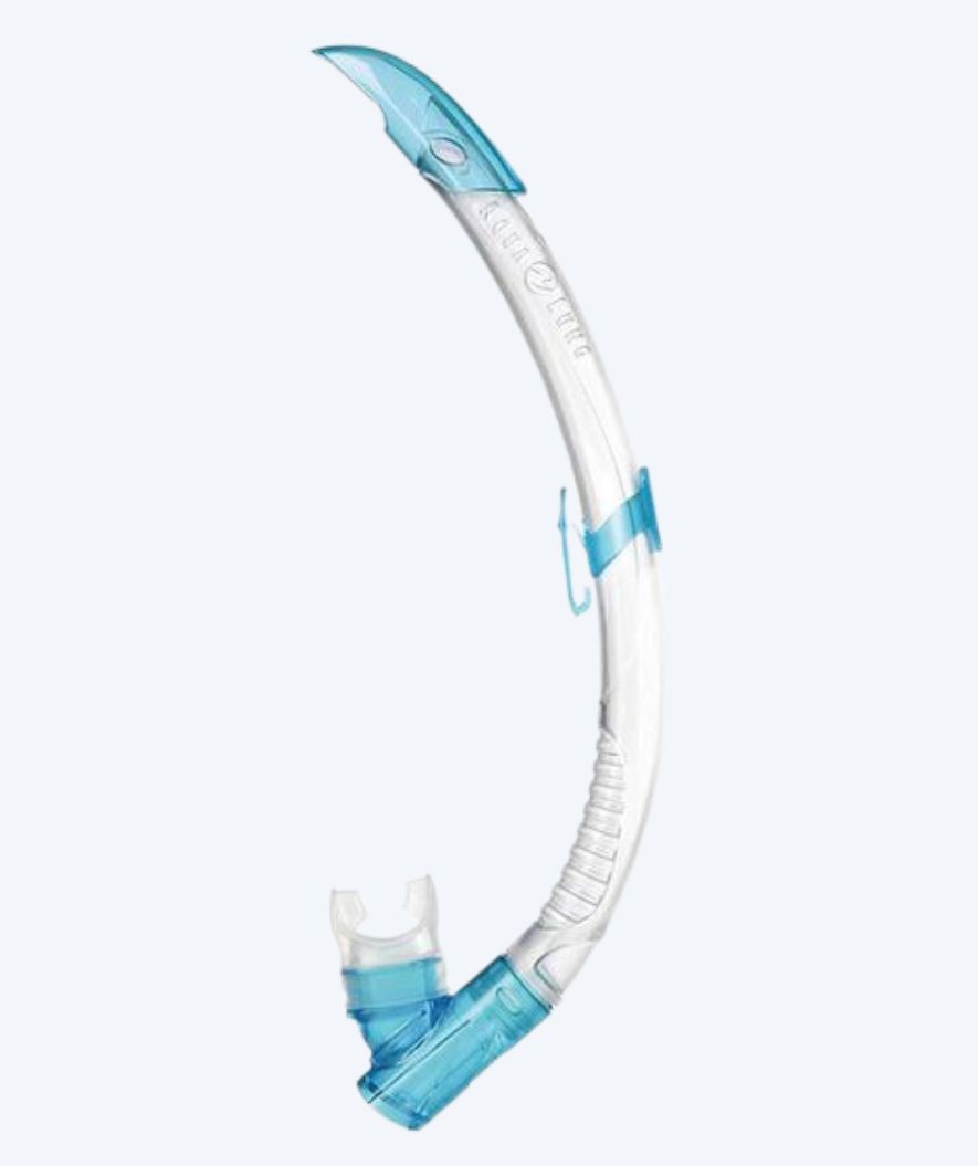 Aqualung semi-dry snorkkeli aikuisille - Airflex - Vaaleansininen/läpinäkyvä