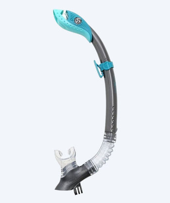 Aqualung semi-dry snorkkeli aikuisille - FXS GO - Harmaa/vaaleansininen