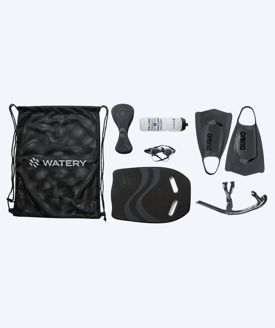 Watery verkkokassi - Simple Mesh - Musta