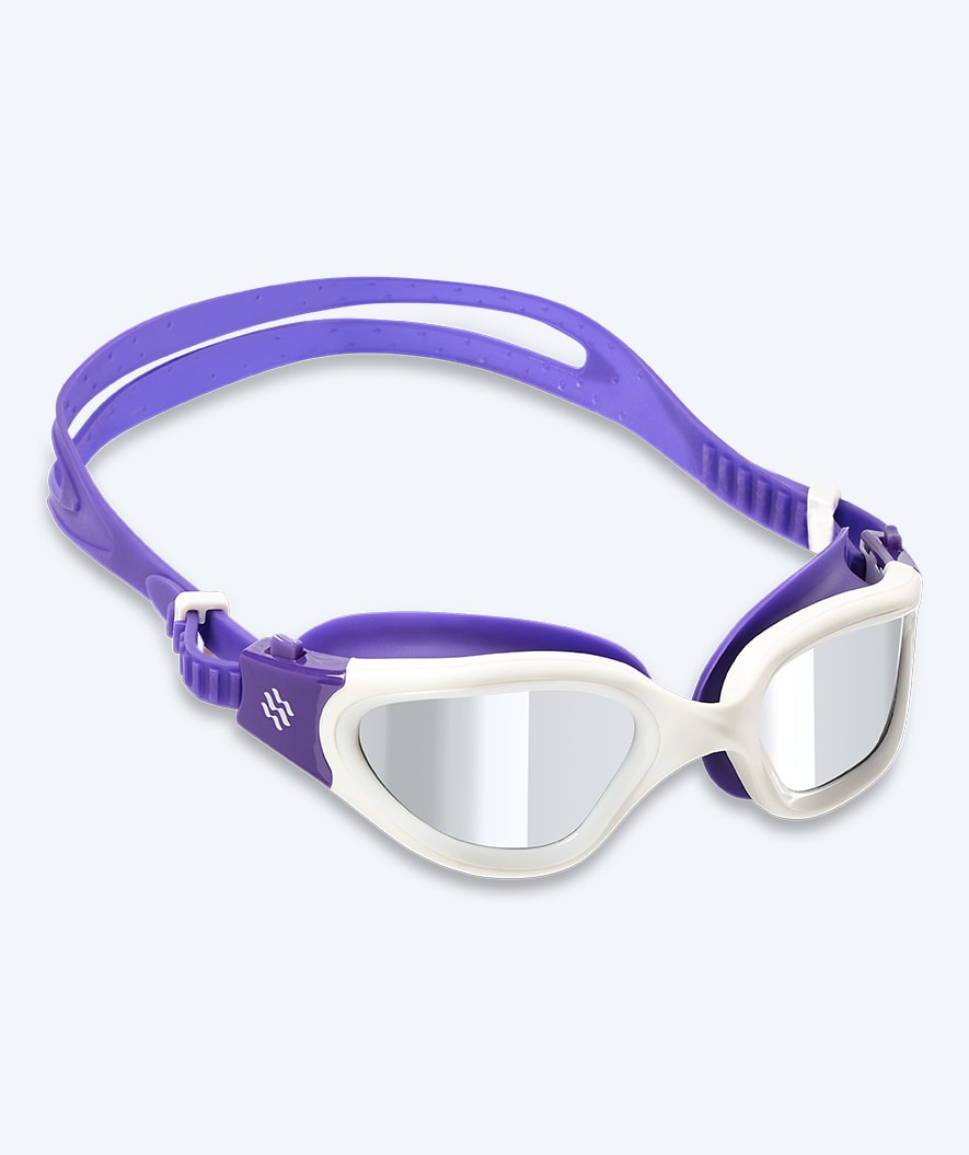 Watery uimalasit kuntoiluun - Raven Mirror - Violetti/hopea