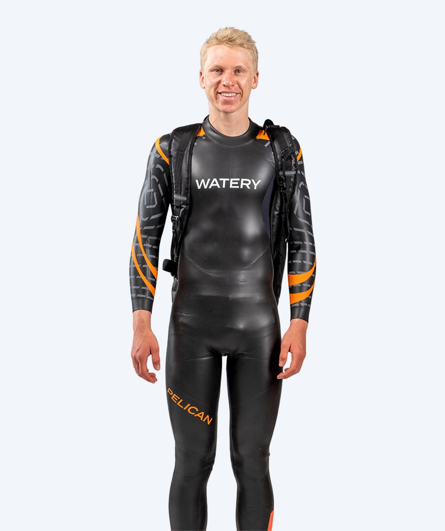 Watery vedenkestävä putkikassi - Swim 50L - Musta