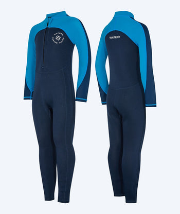 Watery UV-märkäpuvut lapsille - Calypso Full-Body - Sininen/tummansininen