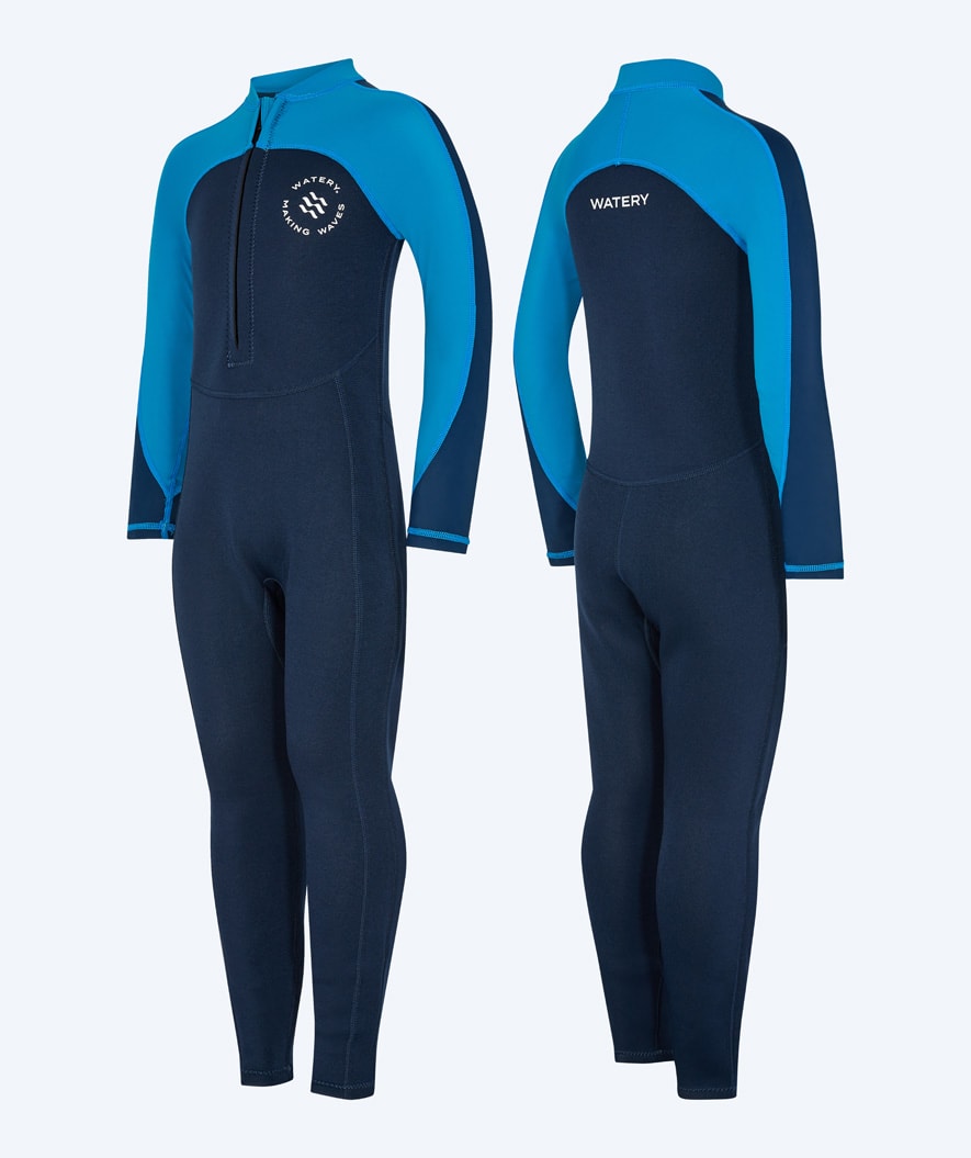 Watery UV-märkäpuvut lapsille - Calypso Full-Body - Sininen/tummansininen