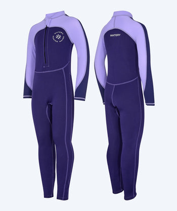 Watery UV-märkäpuvut lapsille - Calypso Full-Body - Violetti