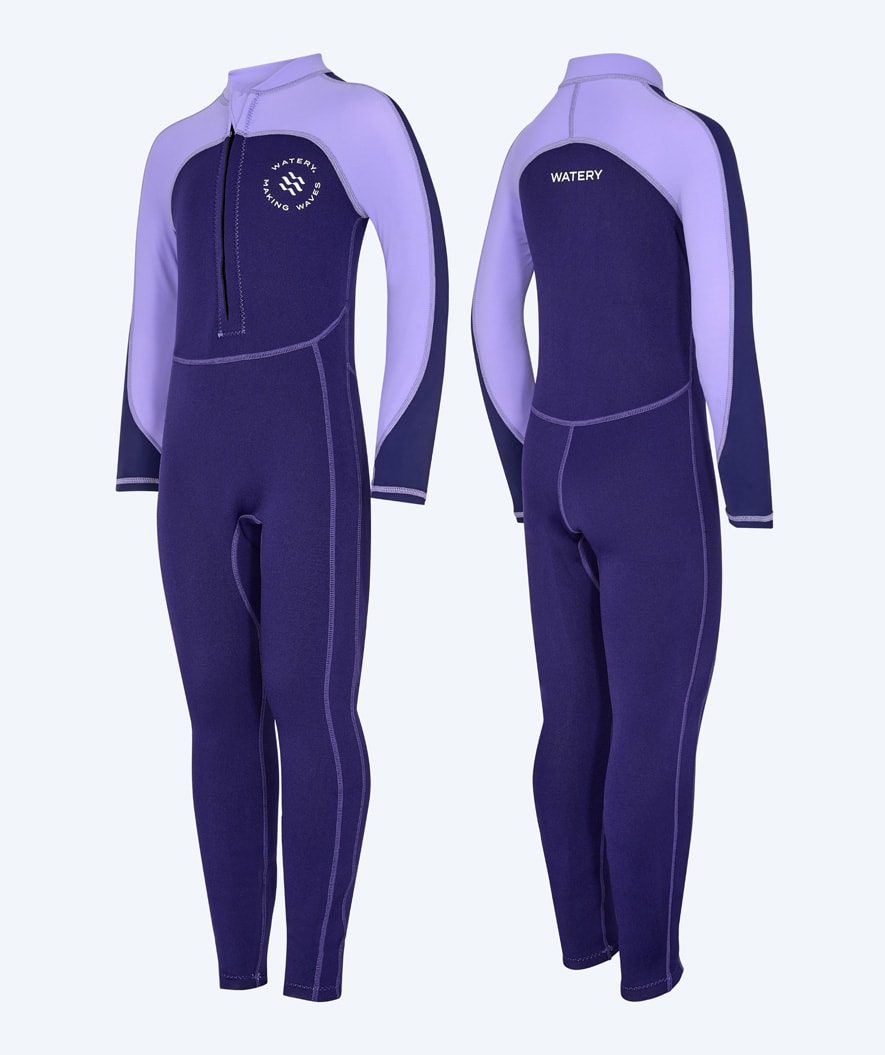 Watery UV-märkäpuvut lapsille - Calypso Full-Body - Violetti