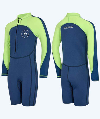 Watery UV-märkäpuvut lapsille - Calypso Pitkähihainen - Atlantic Green