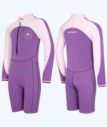 Watery UV-märkäpuvut lapsille - Calypso Pitkähihainen - Atlantic Purple
