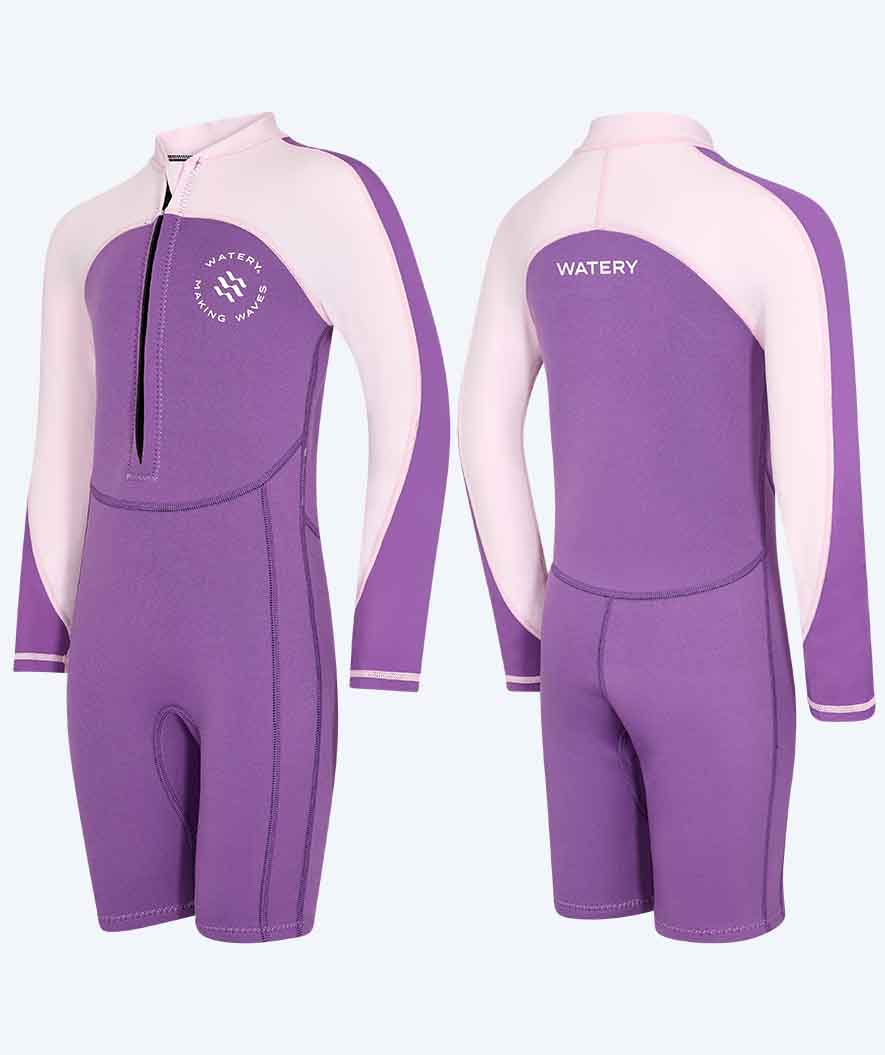Watery UV-märkäpuvut lapsille - Calypso Pitkähihainen - Atlantic Purple