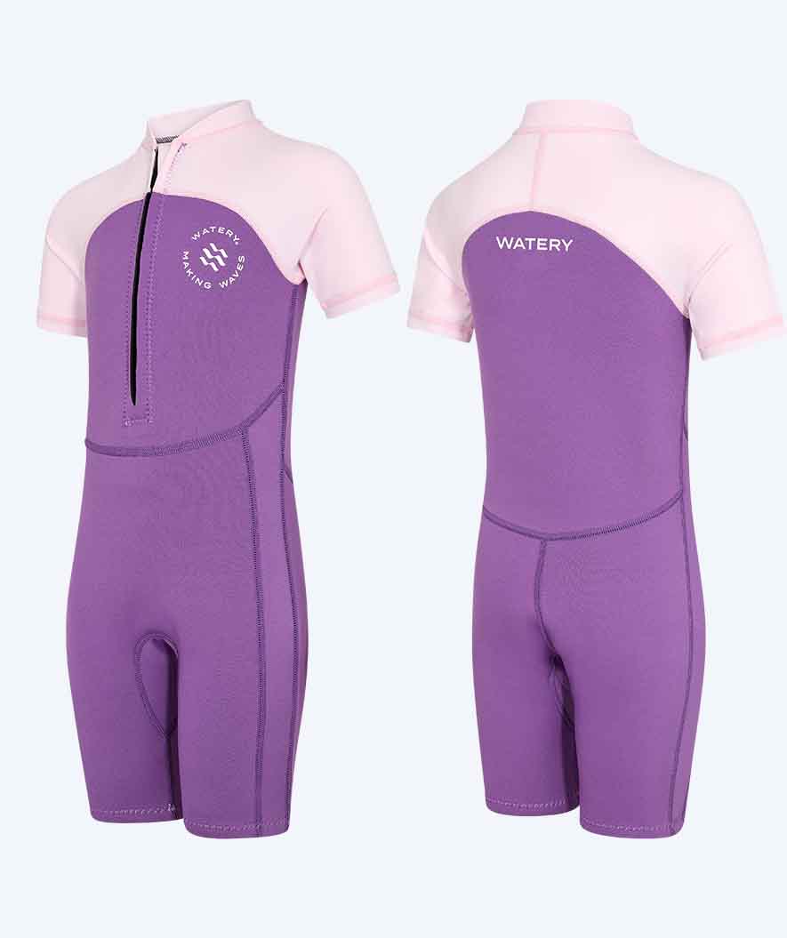 Watery UV-märkäpuvut lapsille - Calypso Shorty - Atlantic Purple
