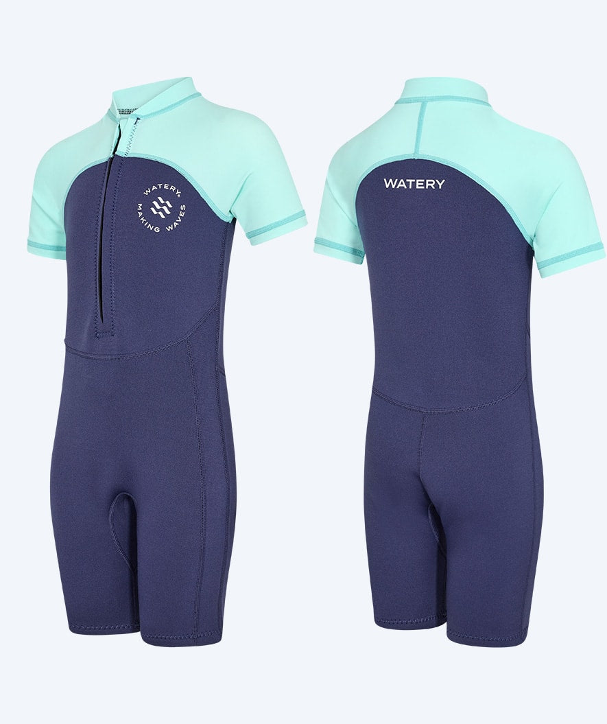 Watery UV-märkäpuvut lapsille - Calypso Shorty - Atlantic Turquoise