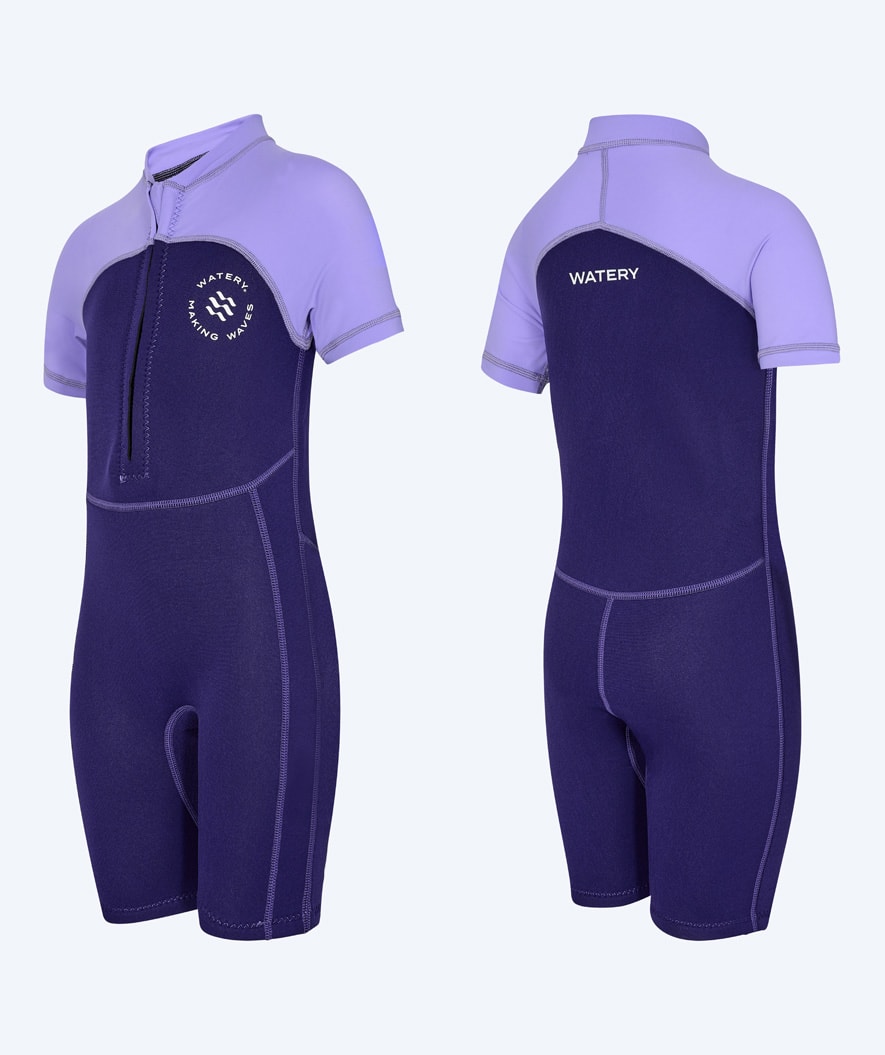 Watery UV-märkäpuvut lapsille - Calypso Shorty - Violetti
