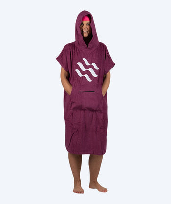 Watery kylpyponcho aikuisille - Puuvilla - Violetti