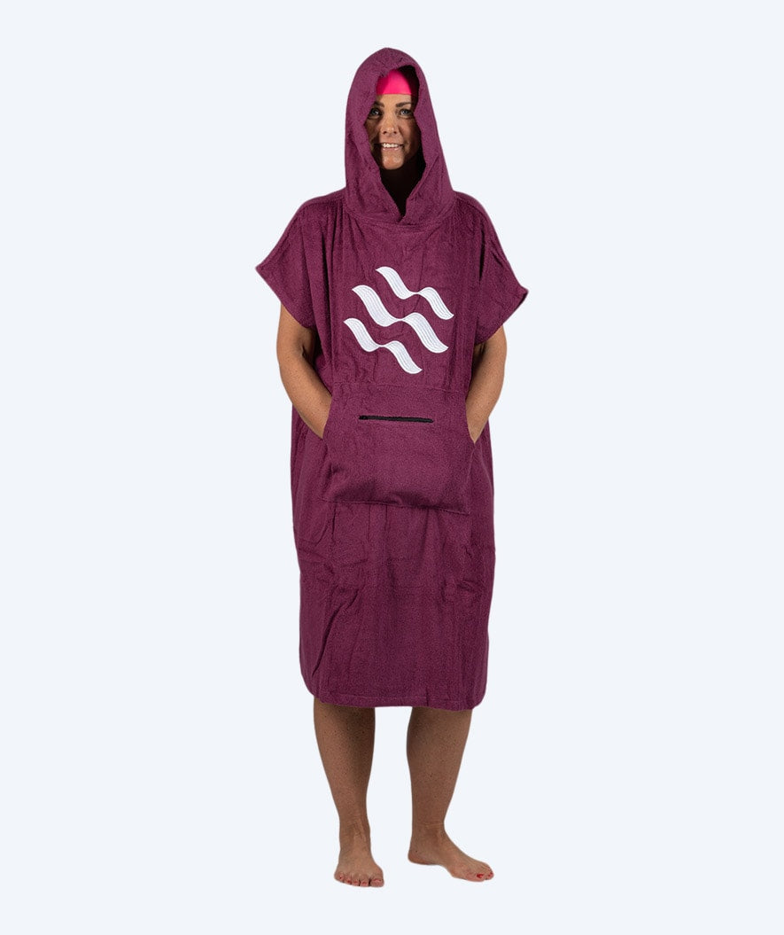 Watery kylpyponcho aikuisille - Puuvilla - Violetti