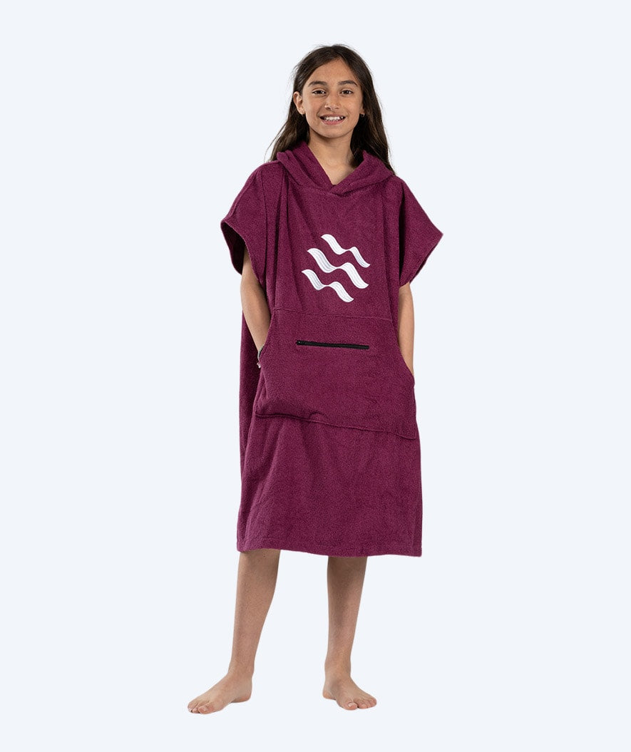 Watery kylpyponcho junioreille (6-15) - Puuvilla - Violetti