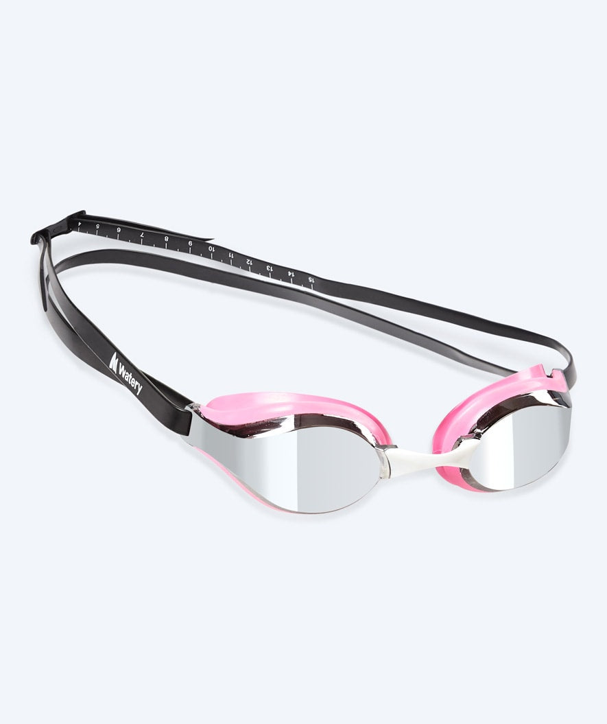 Watery Elite-uimalasit - Poseidon Mirror - Pinkki/hopea