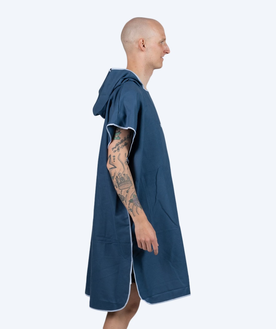 Watery kylpyponcho aikuisille - Mikrokuitu - Tummansininen