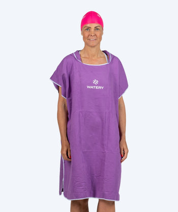 Watery kylpyponcho aikuisille - Mikrokuitu - Violetti