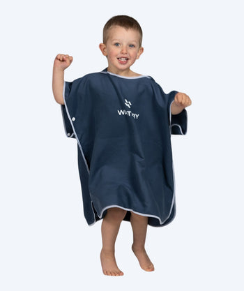 Watery kylpyponcho lapsille (1-6) - Mikrokuitu - Tummansininen