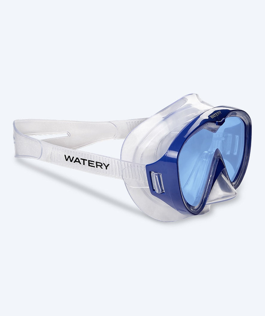 Watery sukellusmaski junioreille (8-15) - Nerina - Sininen/sininen