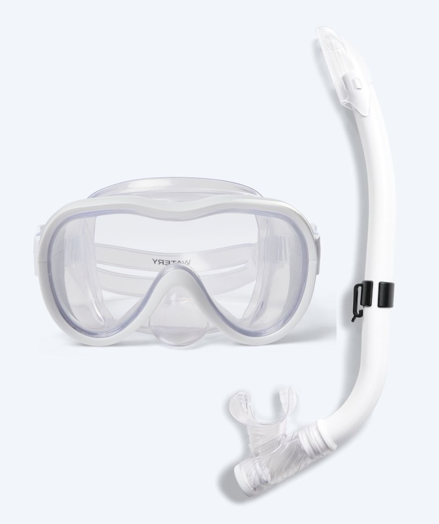 Watery Combo snorkkelisetti junioreille (8-15) - Odine - Valkoinen