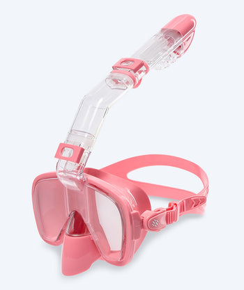Watery kokokasvosnorklausmaski - Pearl - Pinkki