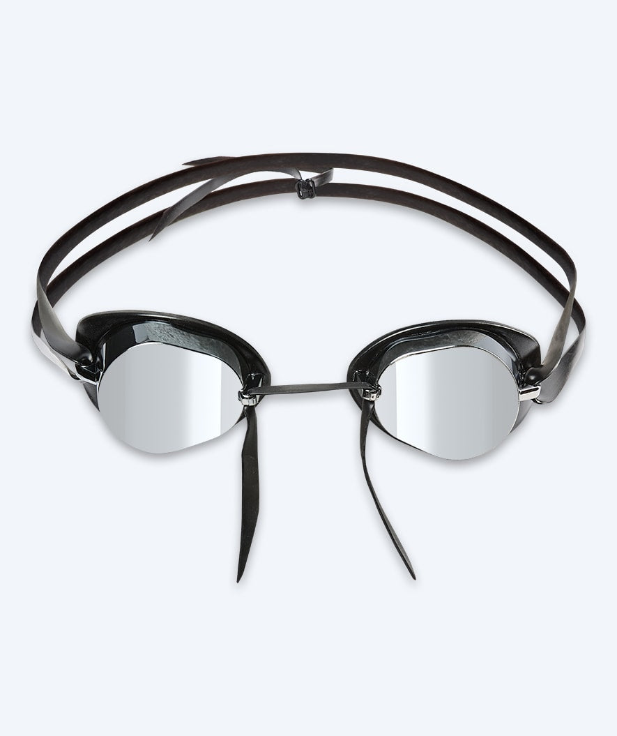 Watery uimalasit - Proflex Swedish Mirror - Musta/hopea