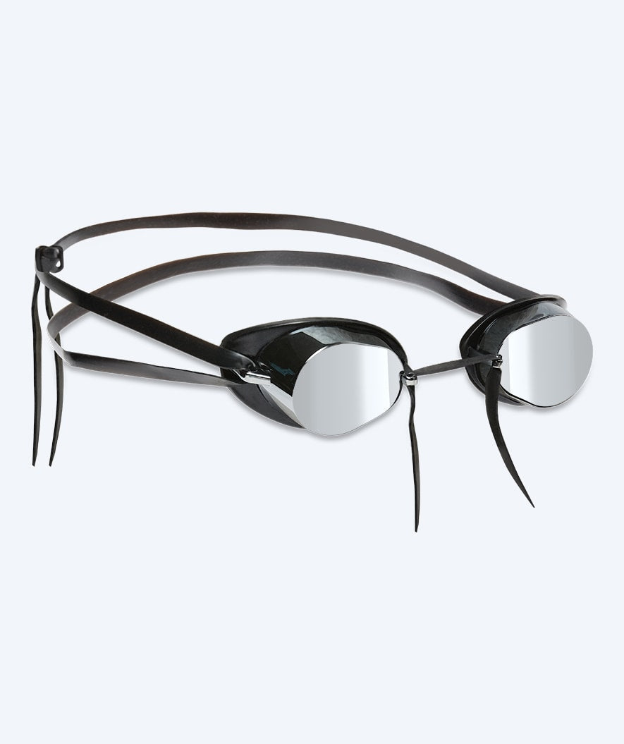 Watery uimalasit - Proflex Swedish Mirror - Musta/hopea