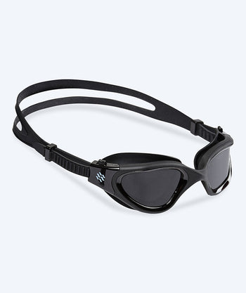 Watery uimalasit kuntoiluun - Raven Active - Musta (Smoke linssi)
