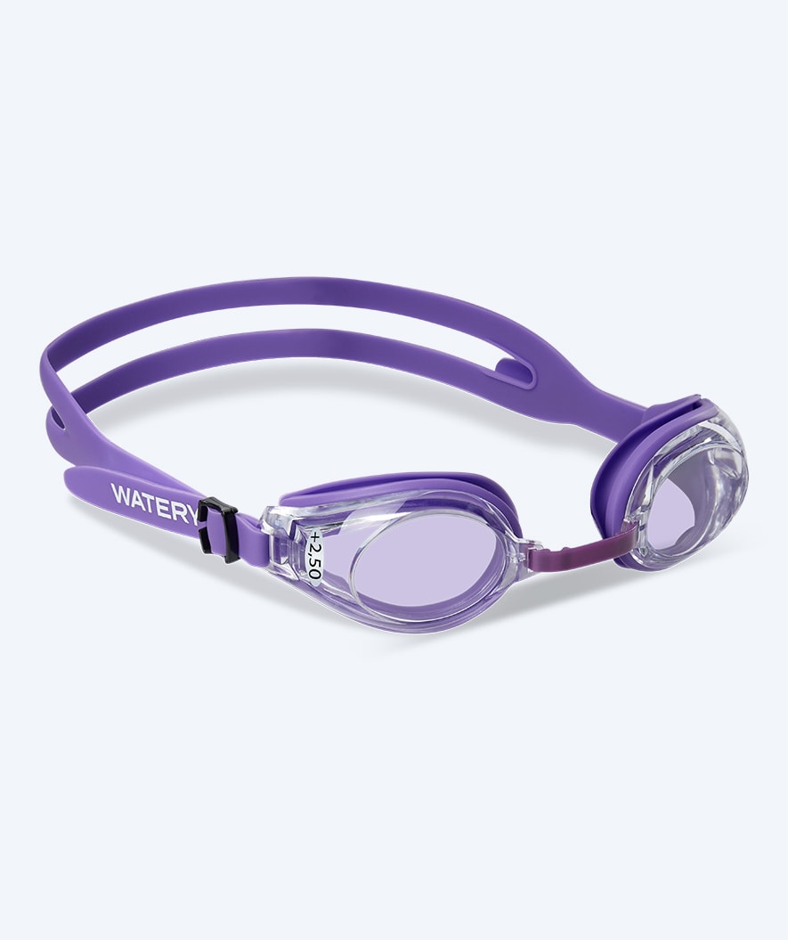 Watery kaukonäköuimalasit vahvuuksilla aikuisille - (+2.0) – (+4.5) - Ridley - Violetti