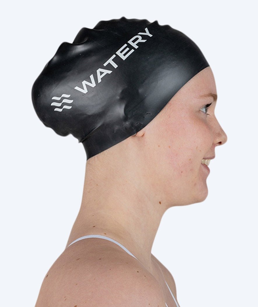 Watery uimalakki pitkille hiuksille - Signature - Musta