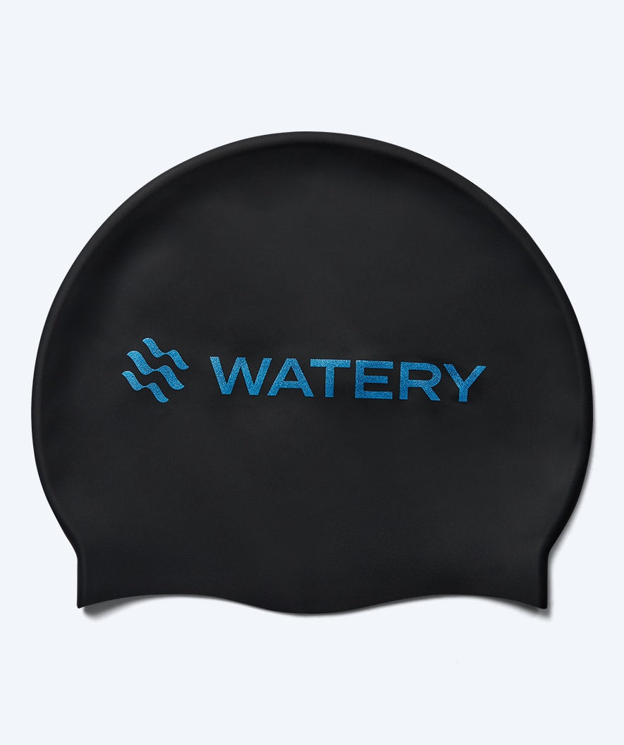 Watery uimalakki - Signature Metallic - Musta/sininen
