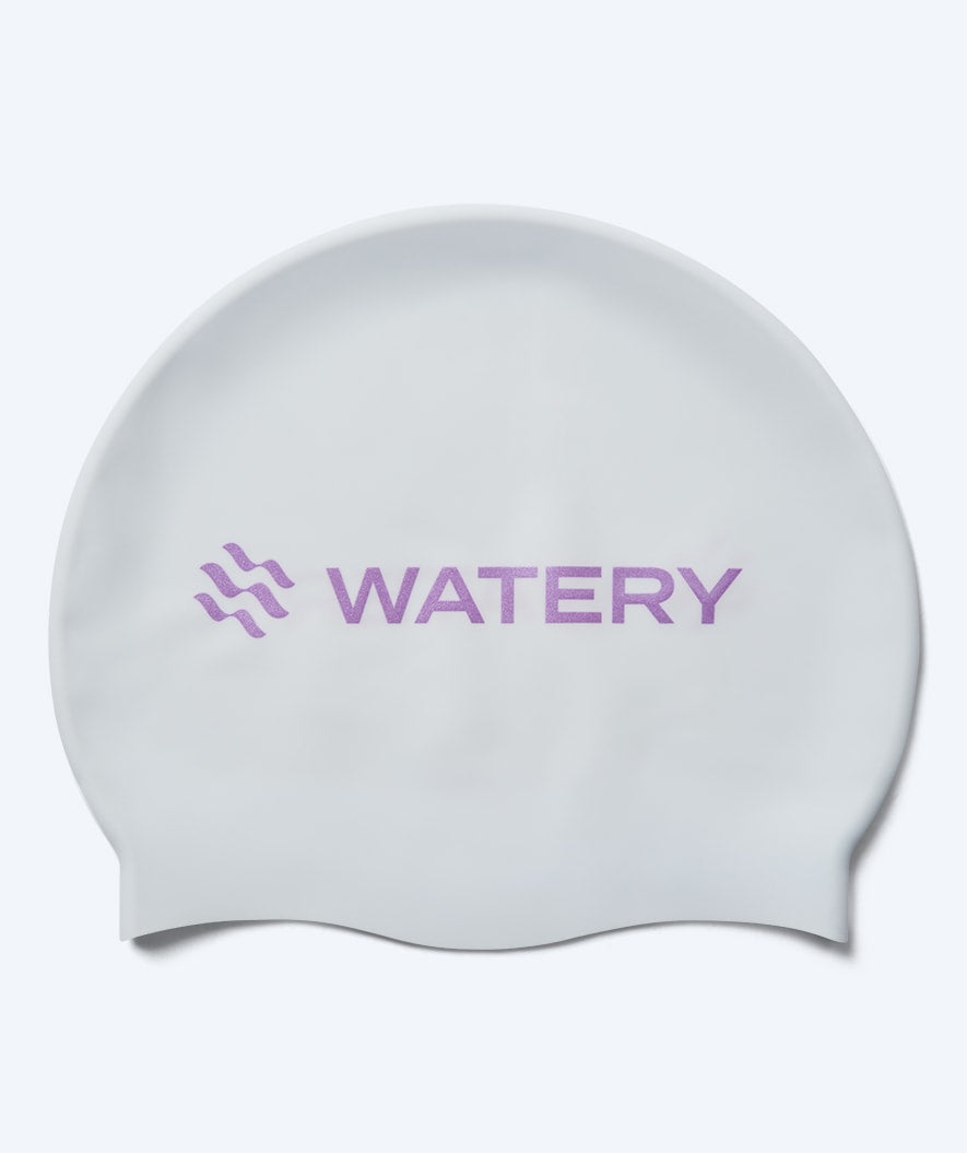 Watery uimalakki - Signature Metallic - Valkoinen/violetti