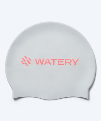 Watery uimalakki - Signature Metallic - Valkoinen/vaaleanpunainen